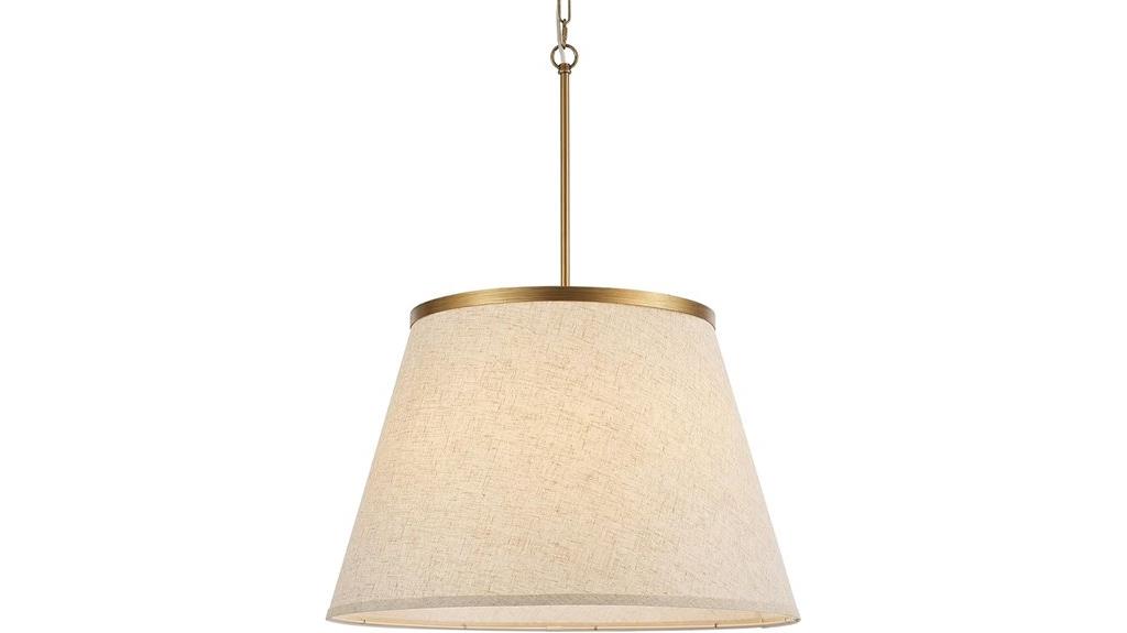 boho fabric drum chandelier