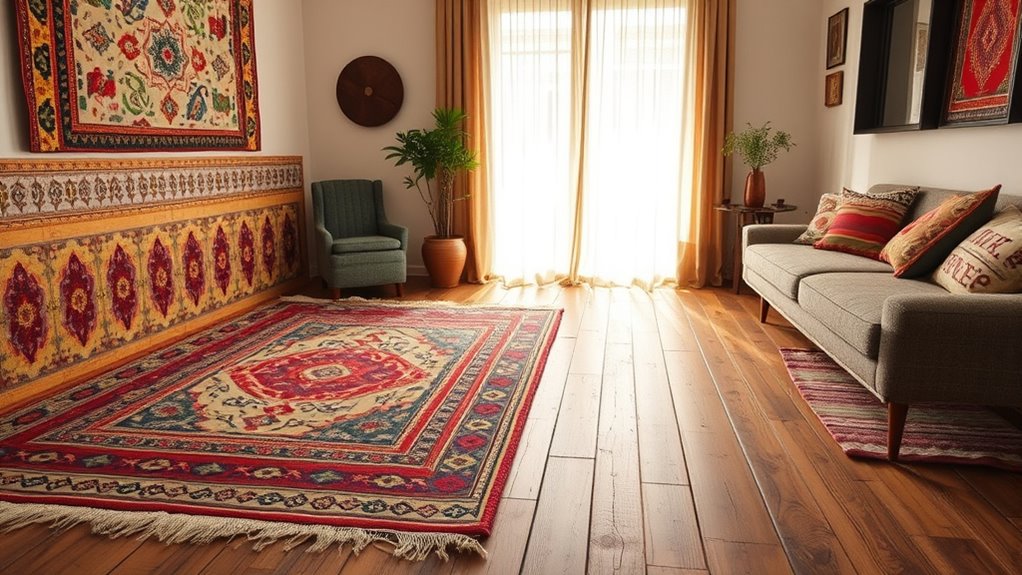 boho flooring rug tiles
