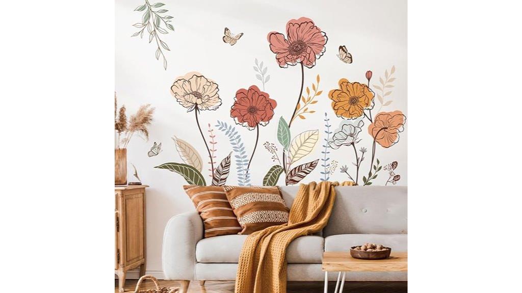 boho floral wall decor