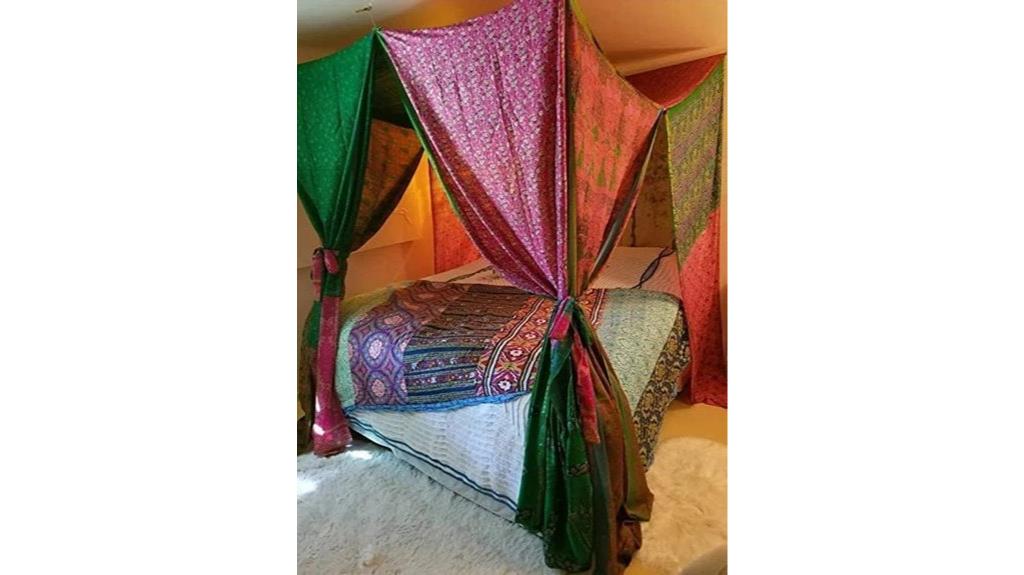 boho indian silk curtains