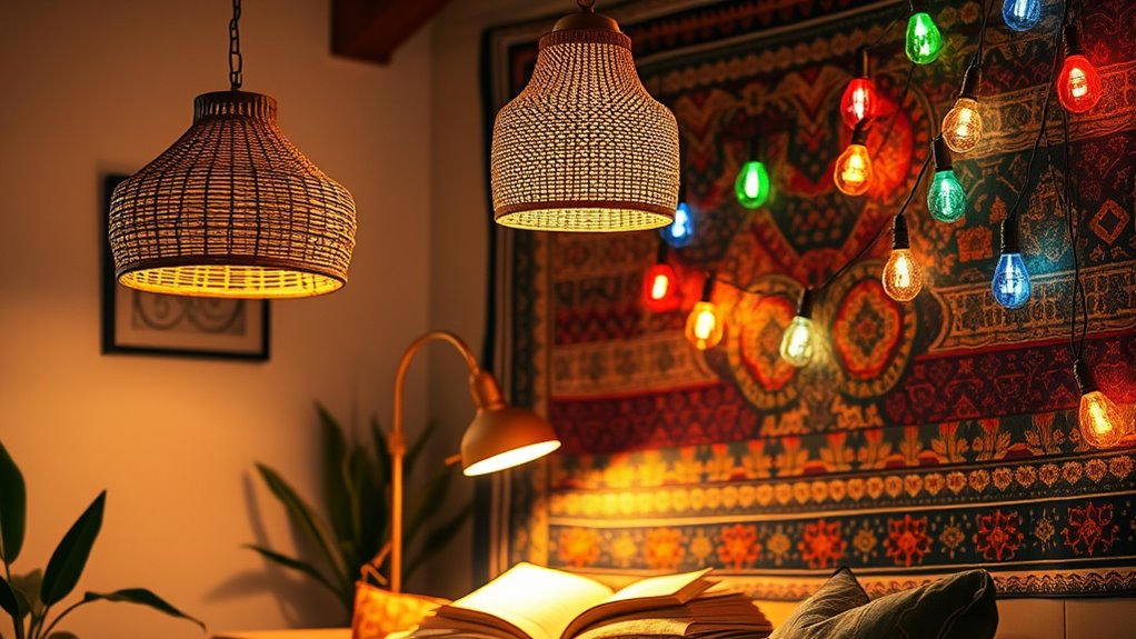 boho lighting ambient task accent