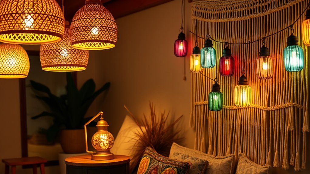 boho lighting layered atmosphere