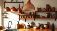 boho metal wood decor