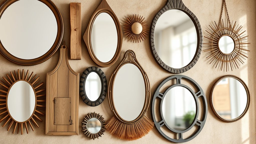 boho mirror shape options