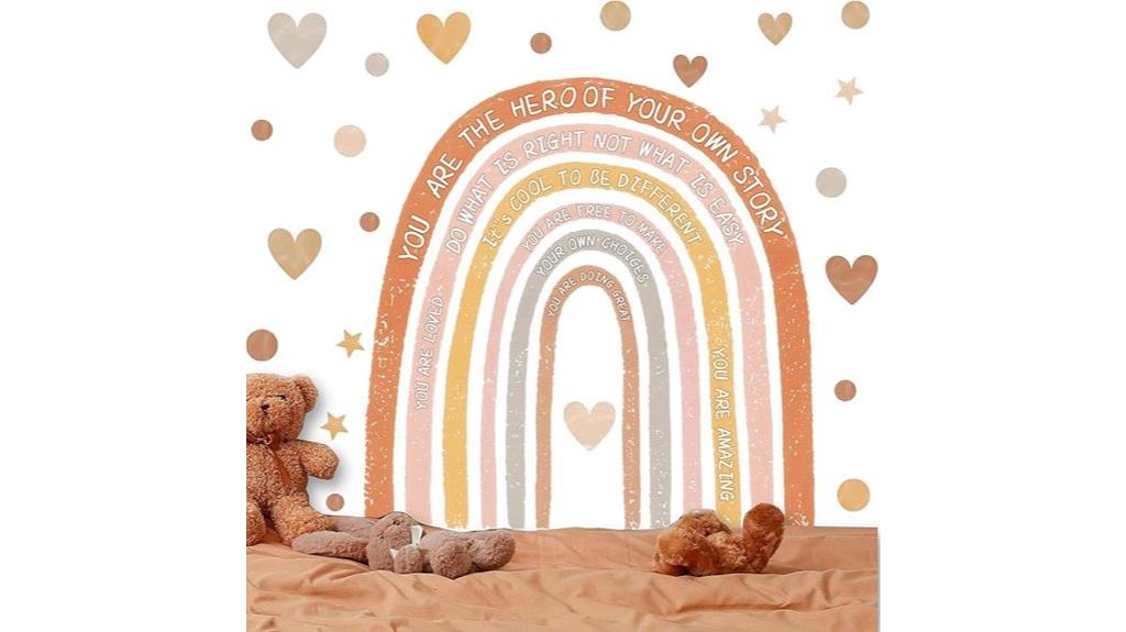 boho rainbow baby decor