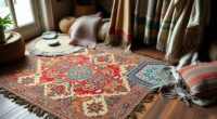 boho rugs and textiles