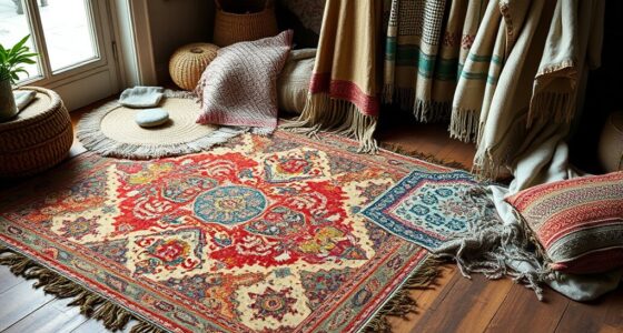 boho rugs and textiles