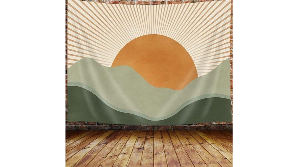 boho sage green tapestry