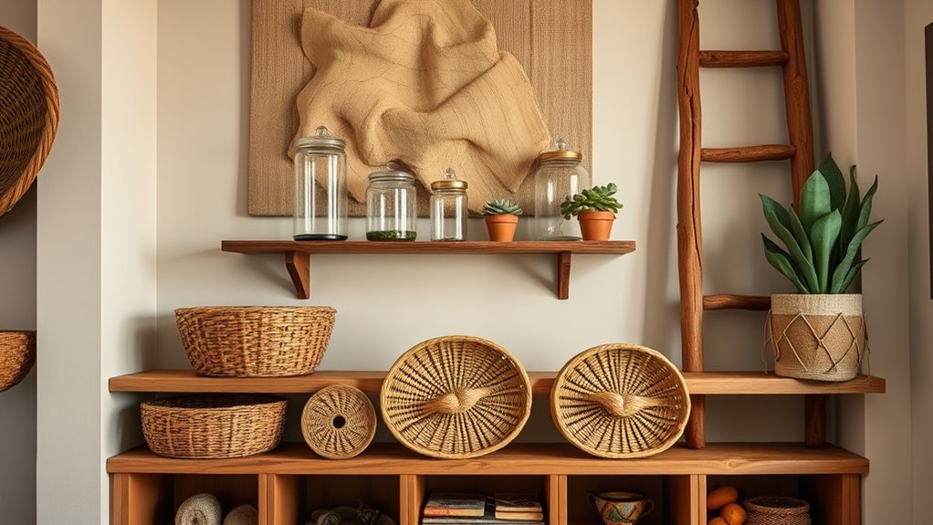 boho shabby chic display
