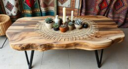 boho tables materials shapes centering
