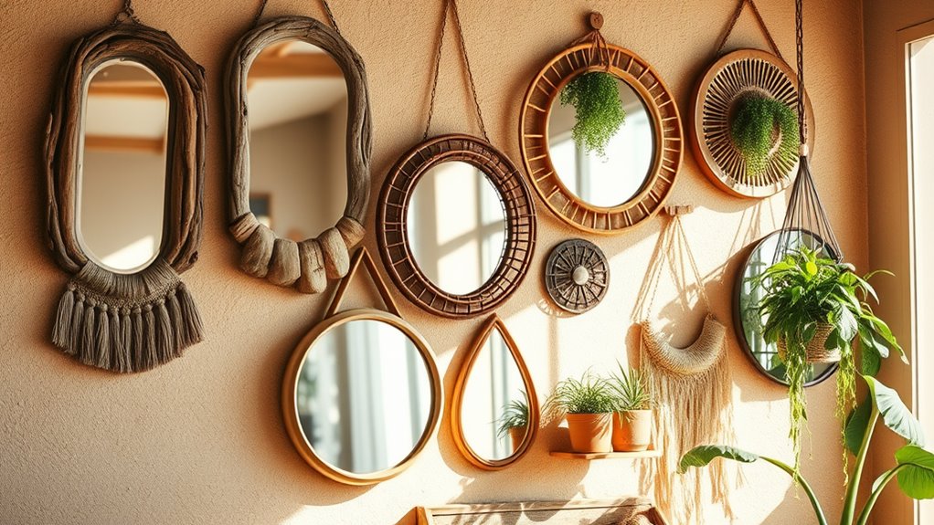 boho textured frame materials