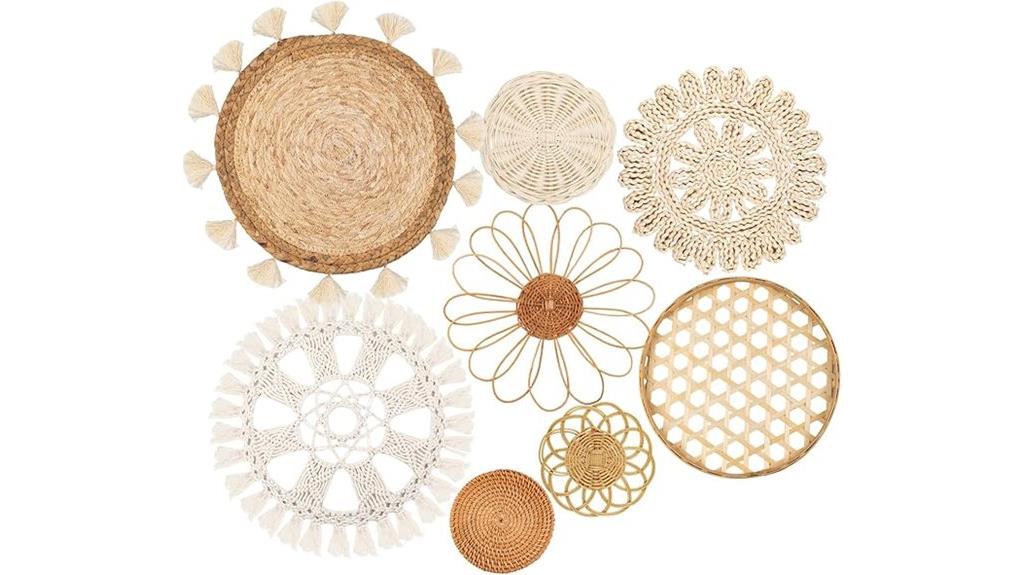 boho wall basket decor