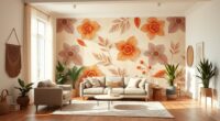 boho wall mural ideas