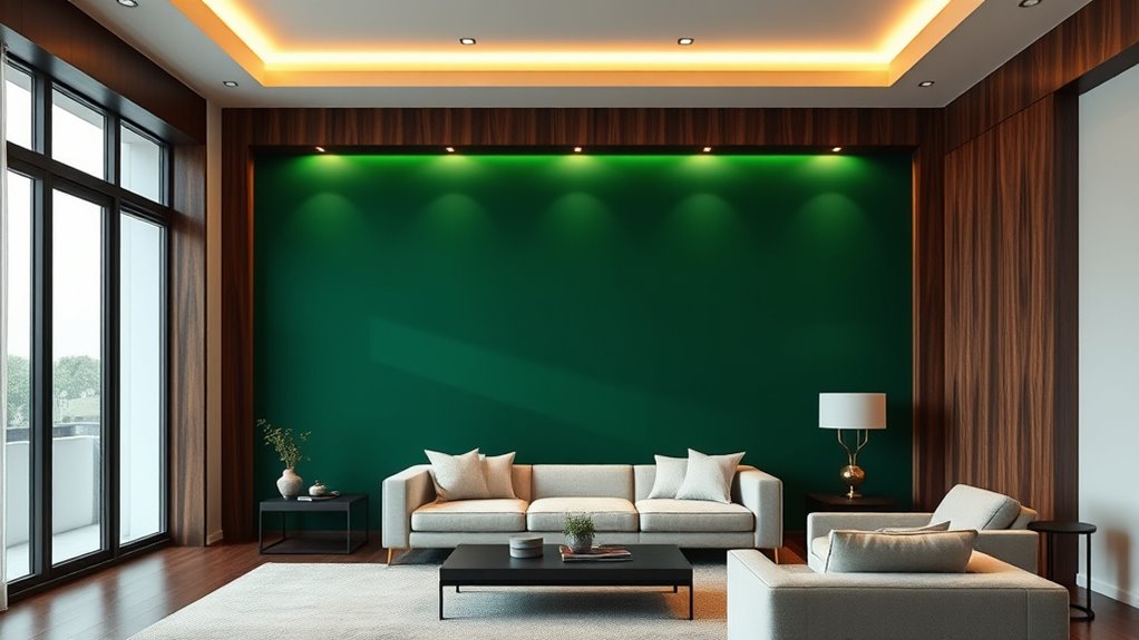 bold color choices enhance space