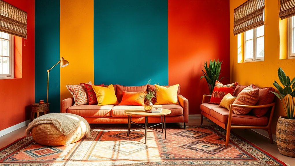 bold colorful wall statements