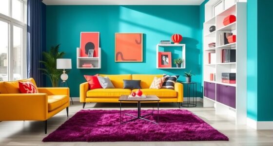 bold contrasting interior design