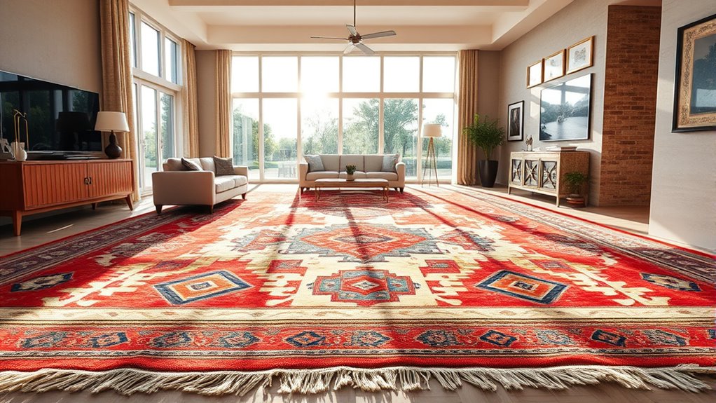 bold oversized tribal rugs