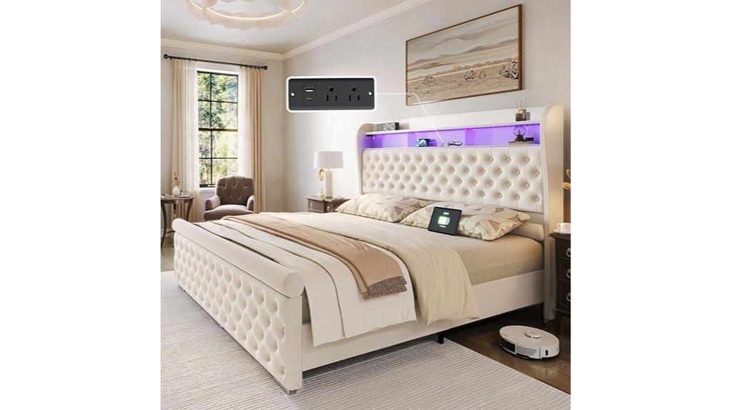 bookcase queen bed frame