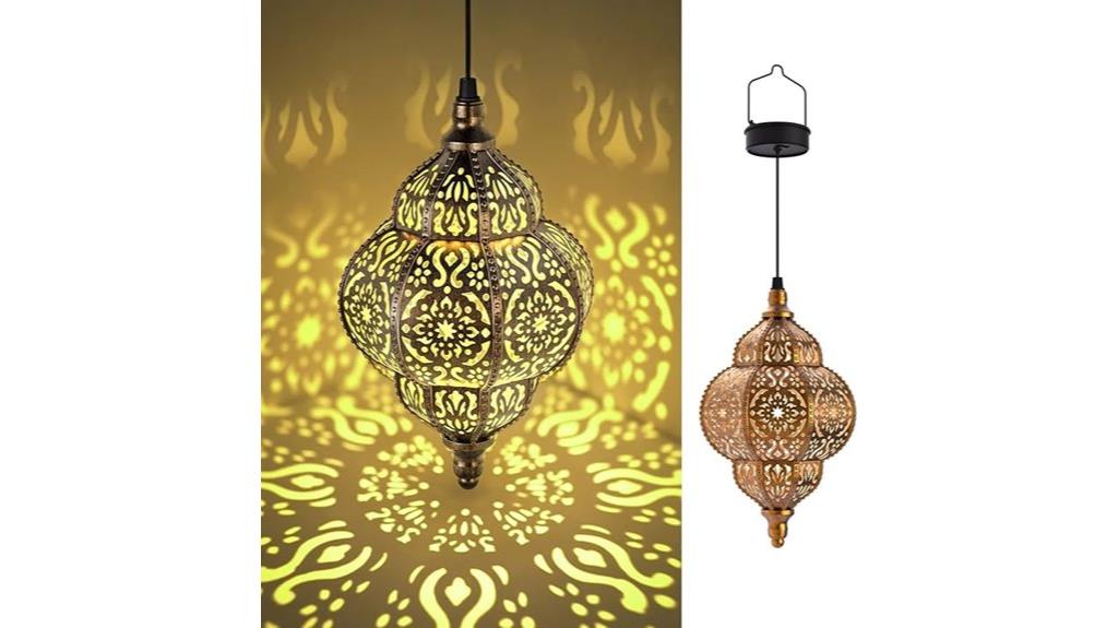 bronze hanging garden lights