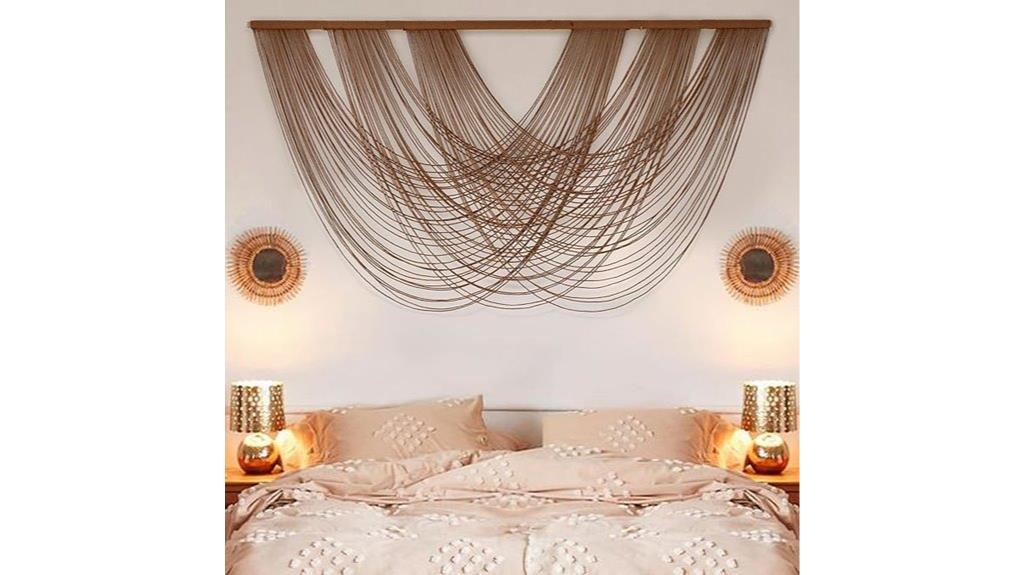 brown macrame wall hanging