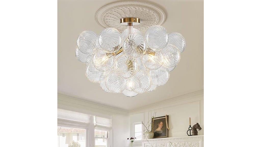 bubble ball ceiling light