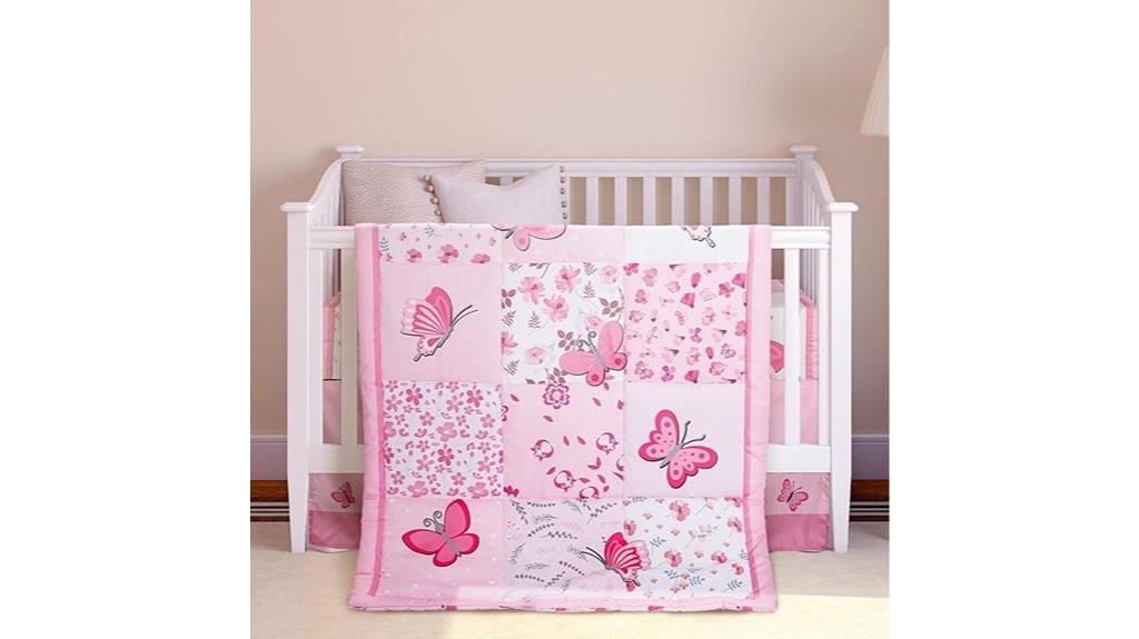 butterfly nursery crib set