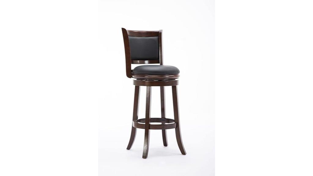 cappuccino 29 inch swivel stool
