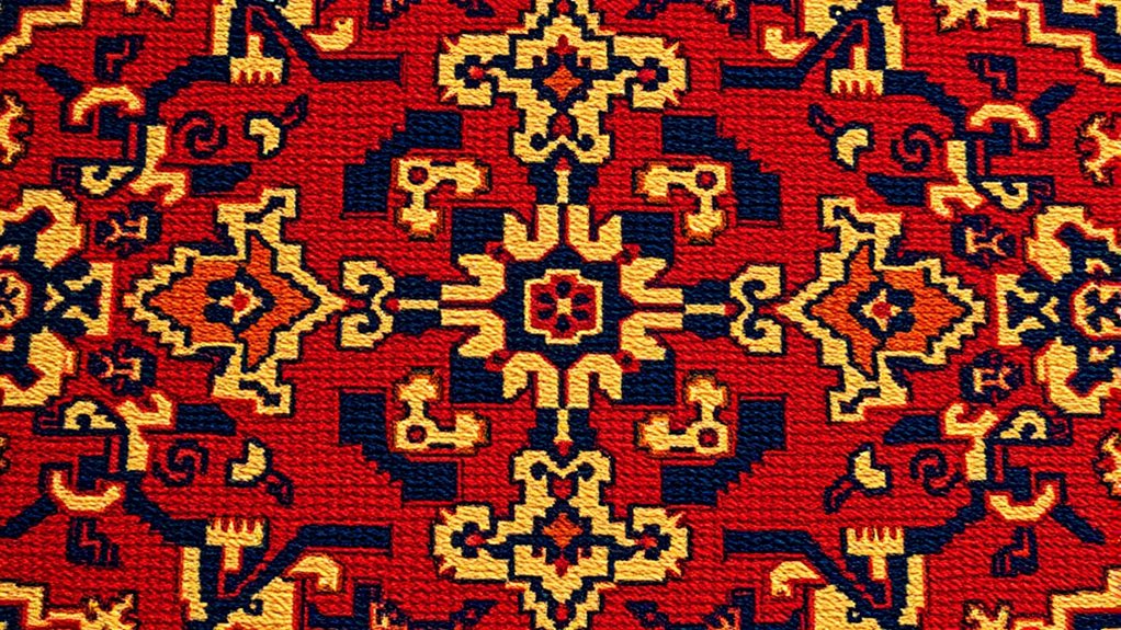 carpet motifs symbolize cultural stories