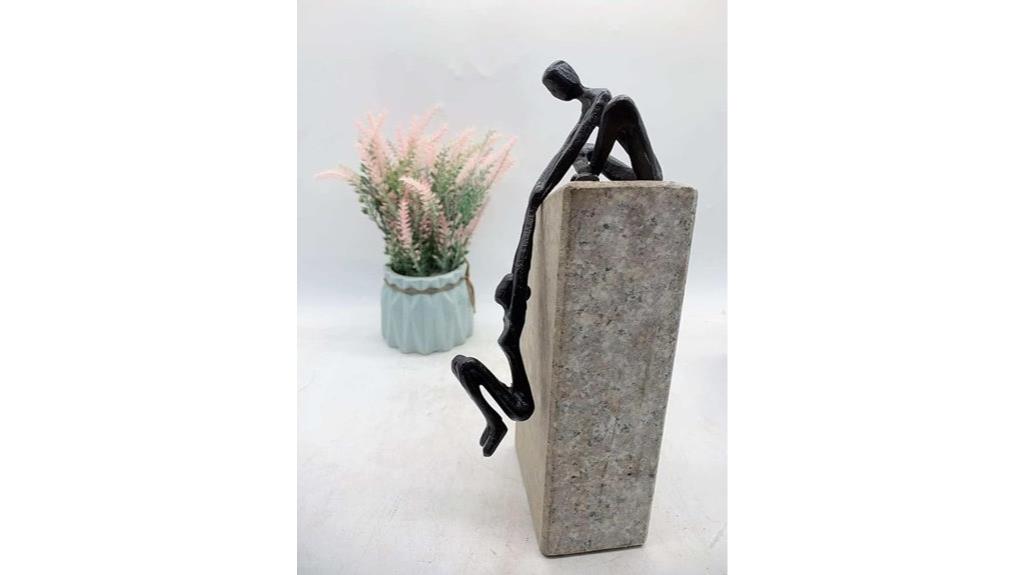 cast iron couple sculpture