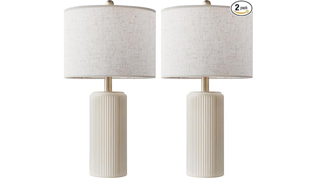 ceramic farmhouse bedside lamps