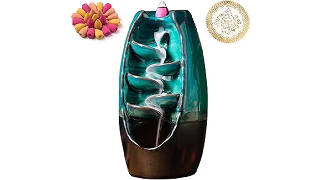 ceramic incense waterfall holder