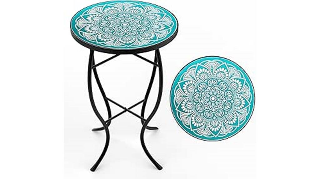 ceramic tile patio table