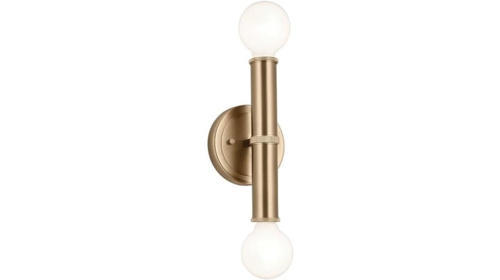champagne bronze wall sconce