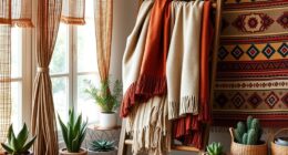 chic boho blanket ladder