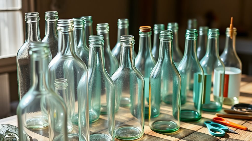 choose bottles by size and color