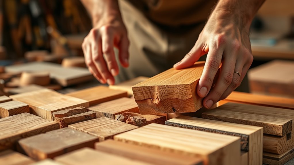 choose wood with straight grain