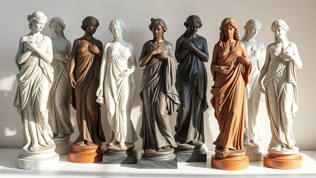 classic inspired reproduction statues