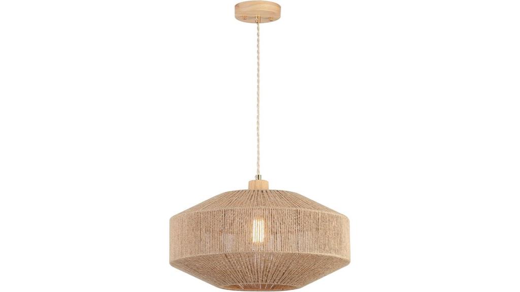 coastal woven pendant light