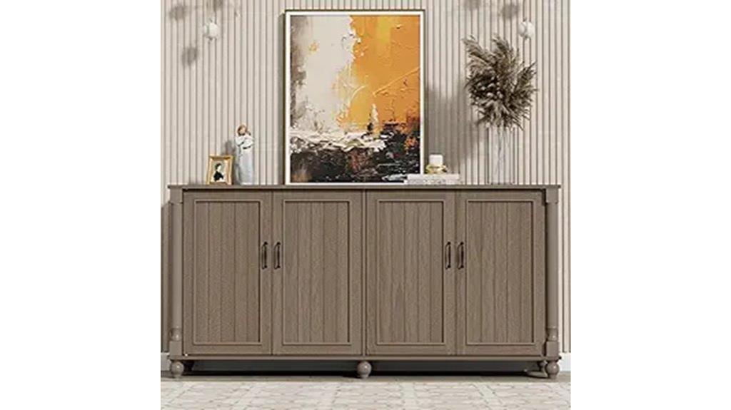 coffee bar cabinet storage