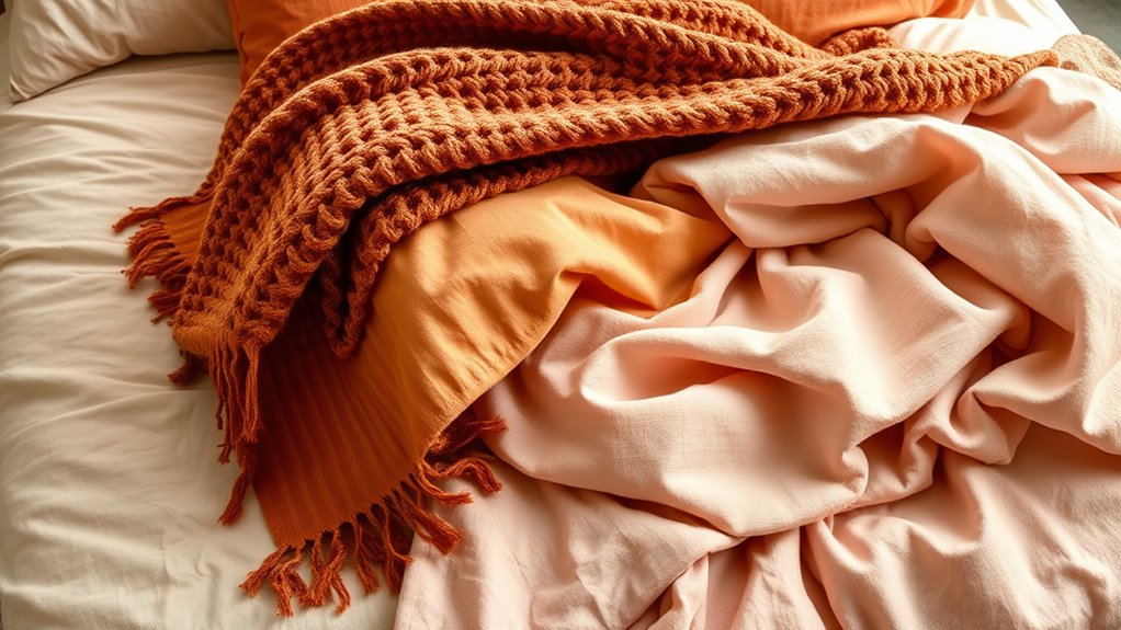 color coordination for layered bedding