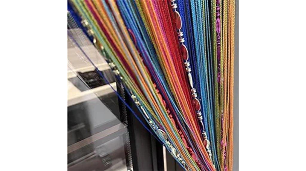 colorful beaded door curtain