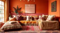 colorful boho decor