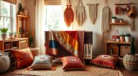 colorful boho kids decor