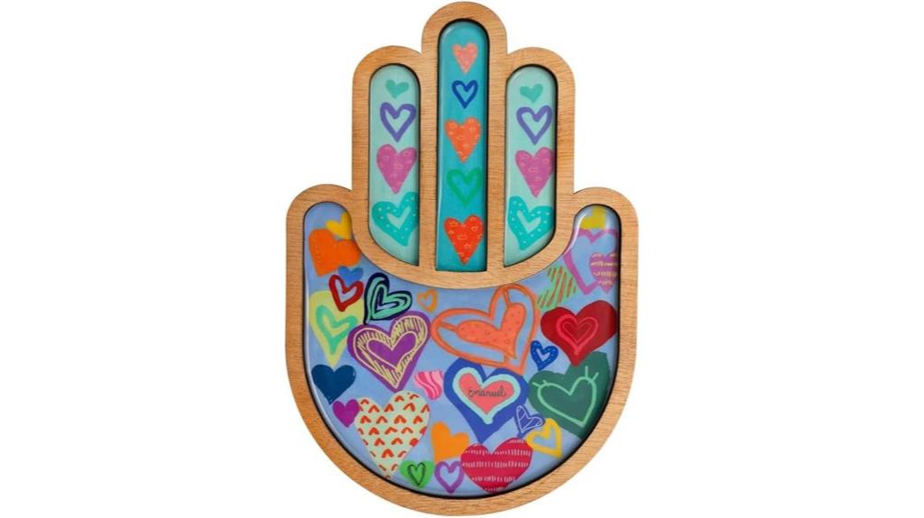 colorful hamsa wall hanging