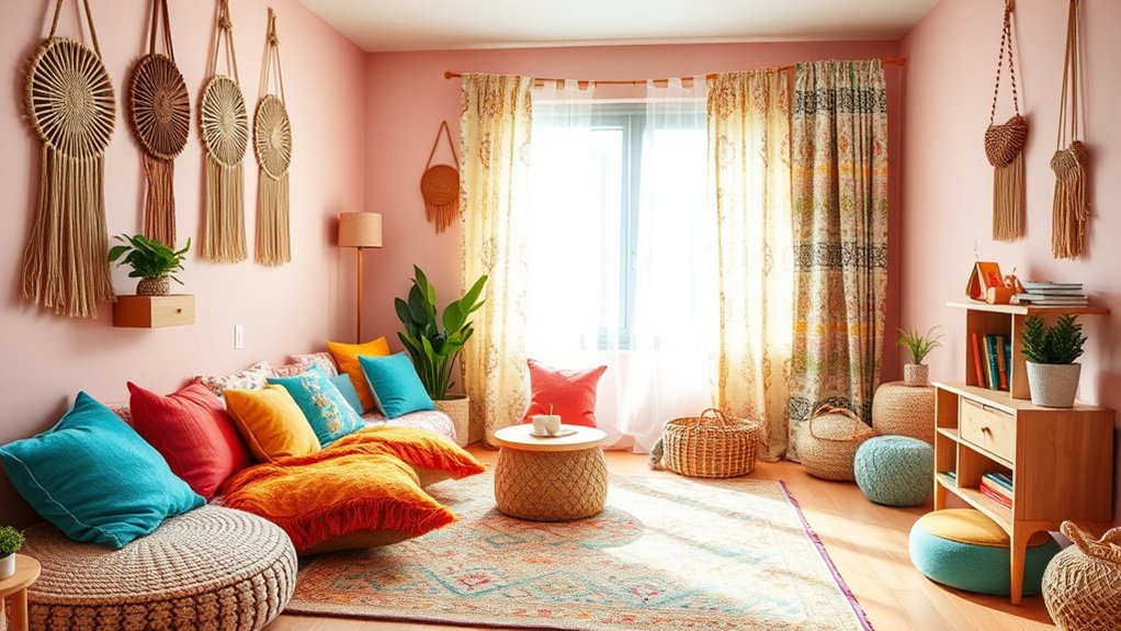 colorful patterned playful accents