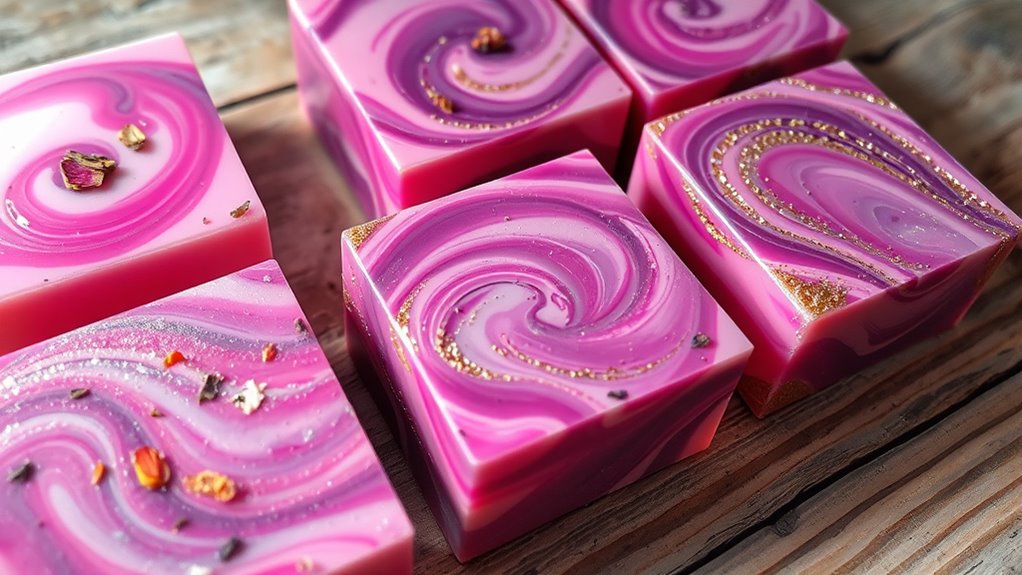 colorful personalized soap designs