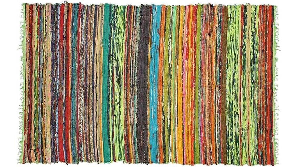 colorful reversible rug india