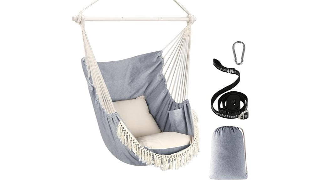 comfortable cushioned hammock chair