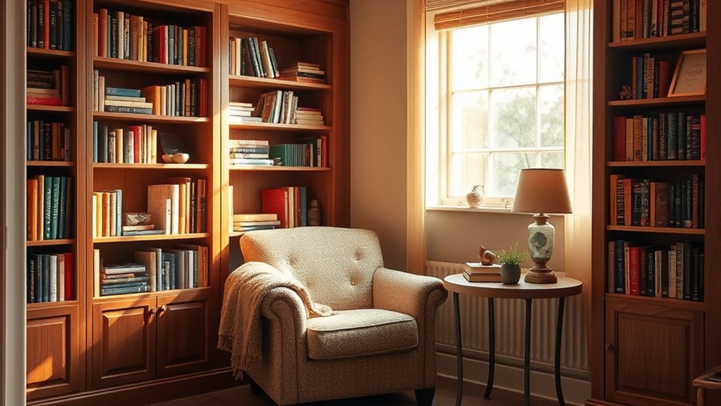 comfortable private reading spaces