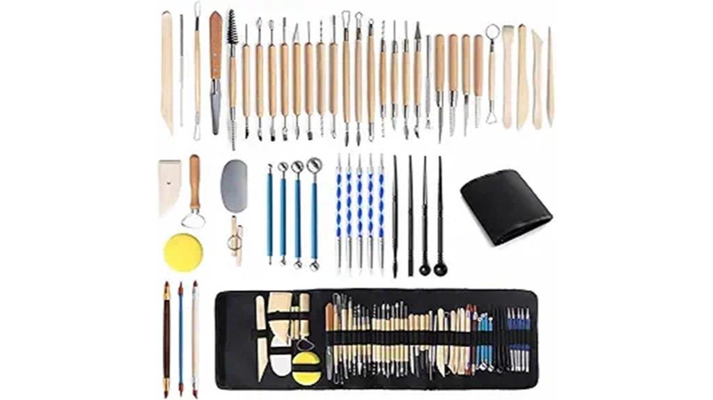 complete 52 piece clay tool kit